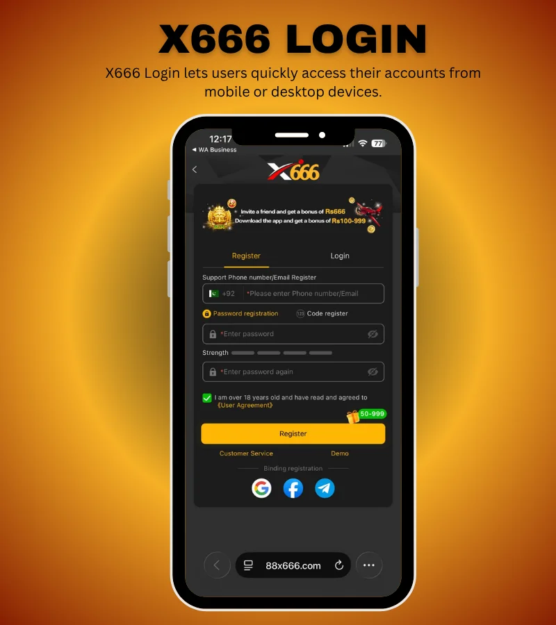 X666 LOGIN